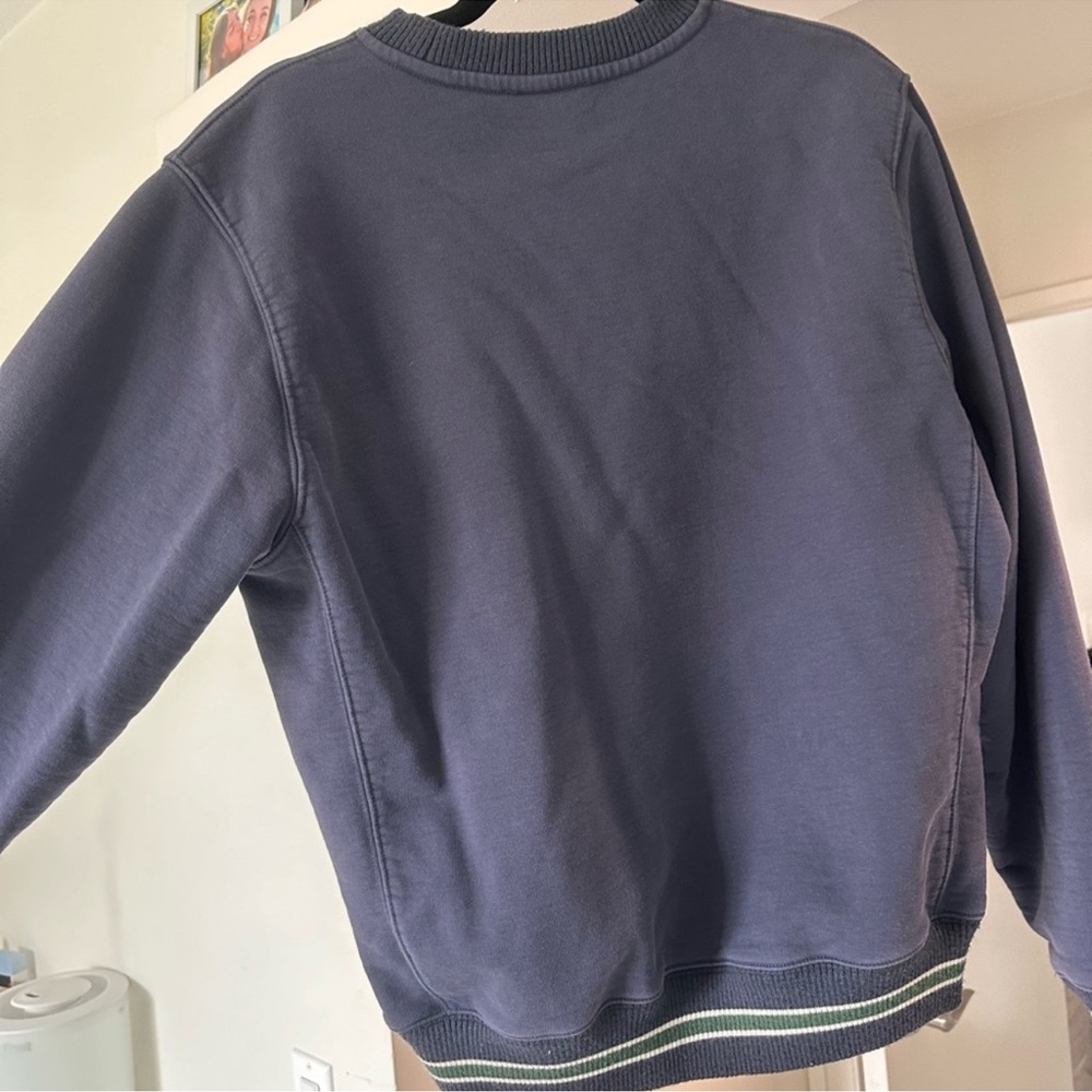 NWT Madhappy Navy Graphic Crewneck Sweater - Picture 2 of 2